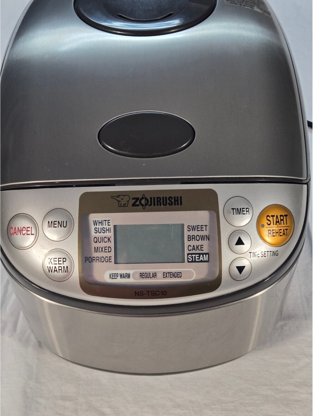 Zojirushi NS-TSC10 Micom Rice Cooker & Warmer 5.5 Cup Stainless Brown Clean